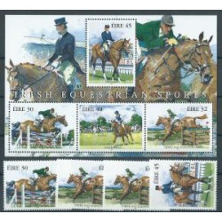 Irlandia - Nr 1059 - 62 Bl 27 1998r - Konie