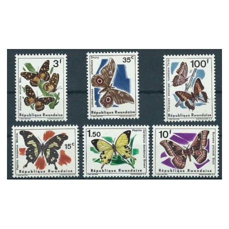 Rwanda - Nr 147 - 52 1966r - Motyle