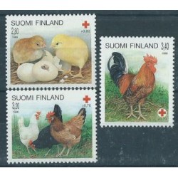 Finlandia - Nr 1334 - 36 1996r - Ptaki