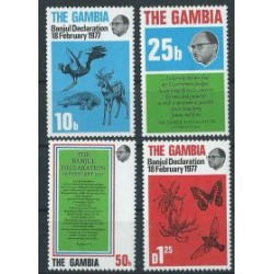 Gambia - Nr 358 - 61 1979r - Ptaki - Motyle