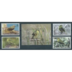 Tristan da Cunha - Nr 1170 - 73 Bl 70 2014r - Ptaki