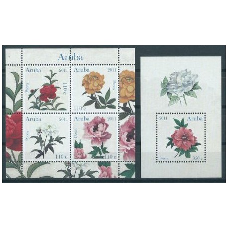 Aruba - Nr 575 - 78 Bl 14 2011r - Kwiaty