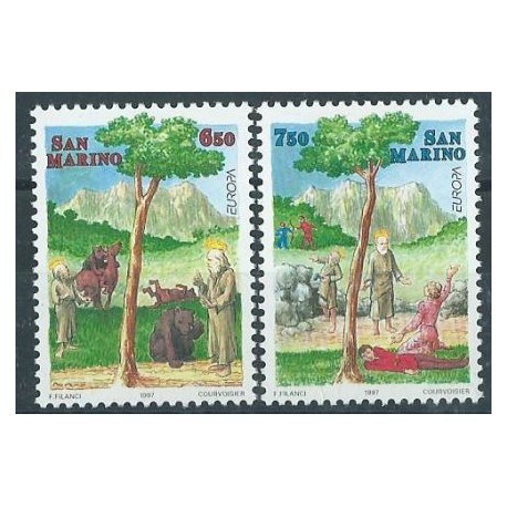 San Marino - Nr 1713 - 14 1997r - CEPT - Drzewa