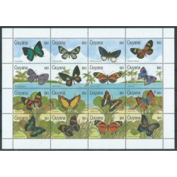 Guyana - Nr 3219 - 34 Klb 1990r - Motyle