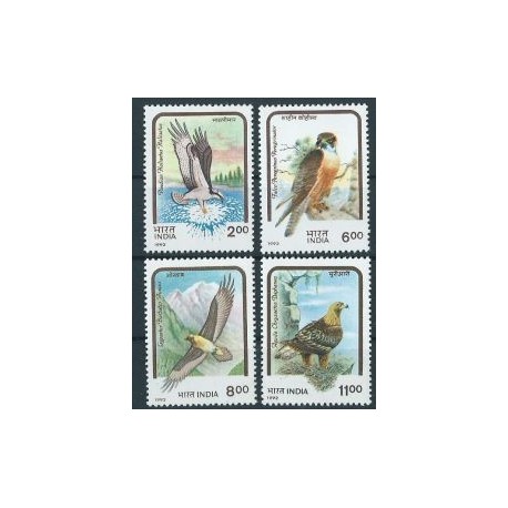 Indie - Nr 1375 - 78 1992r - Ptaki