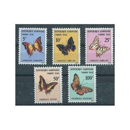 Gabon - Nr 046 - 50 Porto 1978r - Motyle