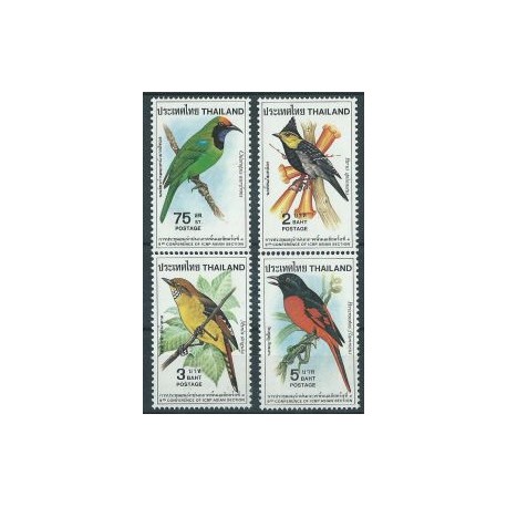Tajlandia - Nr 935 - 38 1980r - Ptaki