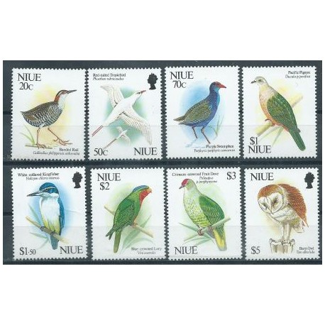 Niue - Nr 782 - 89 1992r - Ptaki