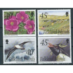 Falklandy - Nr 859 - 62 2002r - Ptaki -  Kwiaty
