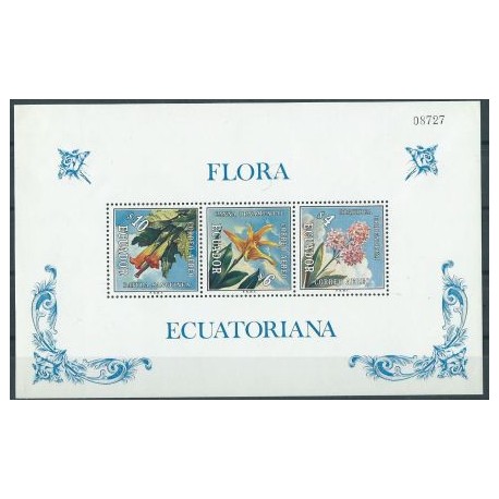 Ekwador - Bl 61 A 1972r - Kwiaty