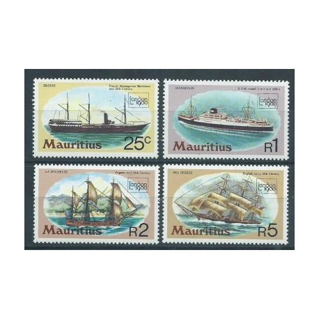 Mauritius - Nr 494 - 97 1980r - Marynistyka