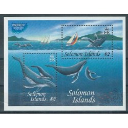 Wyspy Salomona - Bl 48 1997r - Ssaki morskie