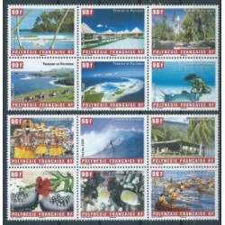 Polinezja Fr. - Nr 979 - 90 2006r - Ryby - Krajobrazy - Płetw