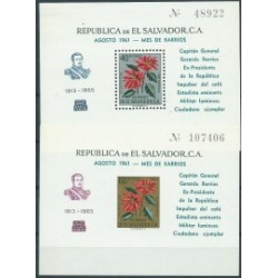 Salwador - Bl 10 - 11 1961r - Kwiaty