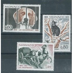 Monako - Nr 1204 - 06 1975r - Pies - Kot - Koń