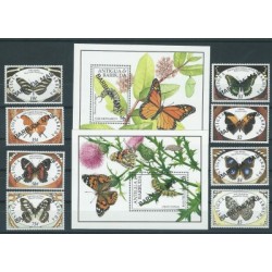 Barbuda - Nr 1325 - 32 1991r - Motyle