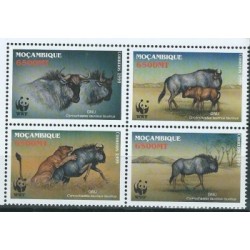 Mozambik - Nr 1757 - 60 2000r - WWF - Ssaki