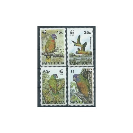 St. Lucia - Nr 909 - 12 1987r - WWF - Ptaki