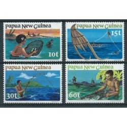 Papua N G - Nr 418 - 21 1981r - Połów ryb