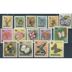 Rhodesia - Nr 140 - 54 1974r - Ssaki - Motyle