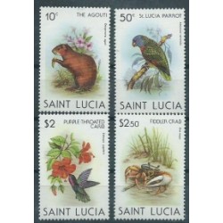 St. Lucia - Nr 524 - 27 1981r - Ptaki - Ssaki