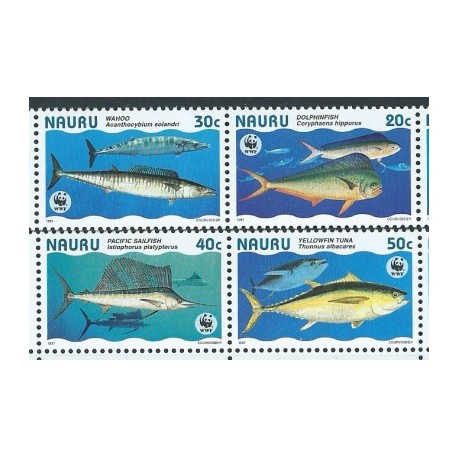 Nauru - Nr 437 - 40 Pasek 1997r - WWF - Ryby