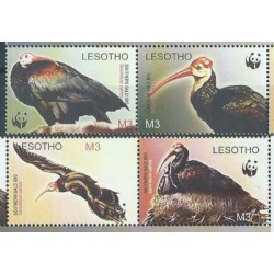 Lesotho - Nr 1895 - 98 Pasek 2004r - WWF - Ptaki
