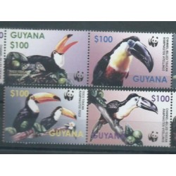 Guyana - Nr 7626 - 29 Pasek 2003r - WWF - Ptaki