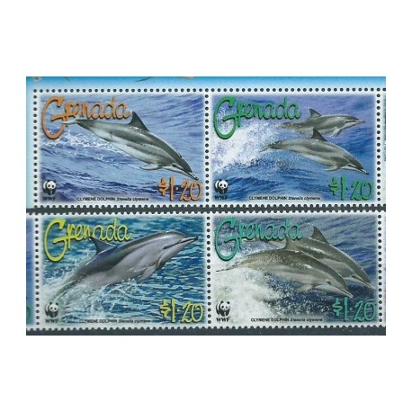 Grenada - Nr 5925 - 28 Pasek 2007r - WWF - Ssaki morskie