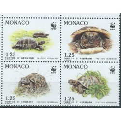 Monako - Nr 2046 - 49 1991r - WWF - Gady