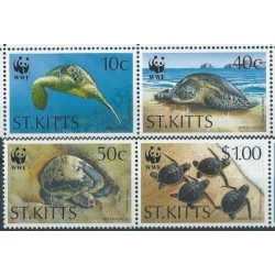 St. Kitts - Nr 390 - 93 Pasek 1995r - WWF - Gady