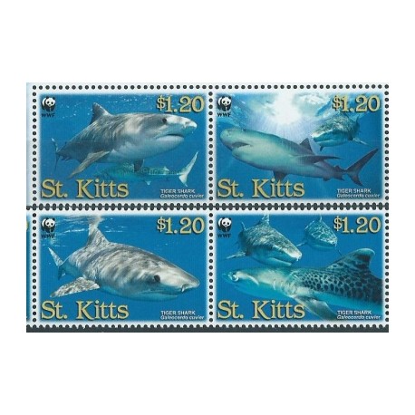 St. Kitts - Nr 955 - 58 Pasek2007r - WWF - Ryby