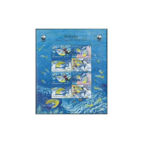 Barbados - Nr 1119 - 22 Klb 2006r - WWF - Ryby - Płetwonurek