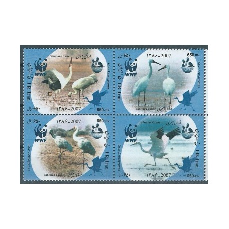 Iran - Nr 3067 - 70 2007r - WWF - Ptaki