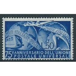 Włochy - Nr 772 1949r - UPU - Kolej - Marynistyka