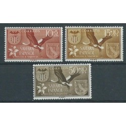 Sahara Hiszp. - Nr 177 - 79 1958r - Ptaki