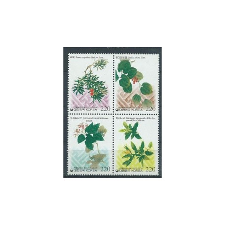 Korea S. - Nr 2457 - 60 2005r - Kwiaty