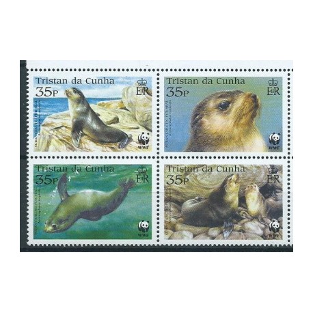 Tristan da Cunha - Nr 821 - 24 2004r - WWF - Ssaki morskie