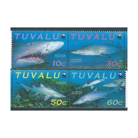Tuvalu - Nr 862 - 65 Pasek 2000r - WWF - Ryby