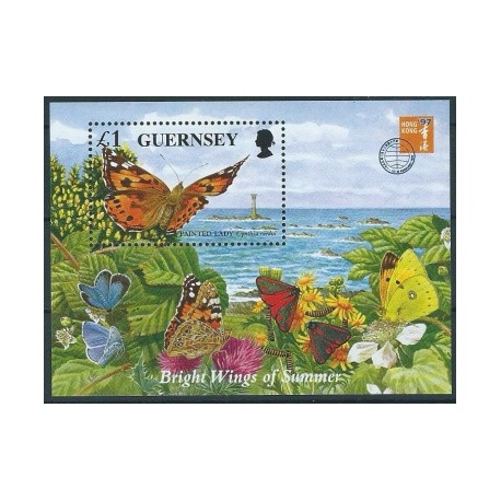Guernsey - Bl 18 1997r - Motyle