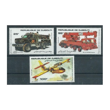 Djibouti - Nr 417 - 19 1984r - Samochody - Pożarnictwo