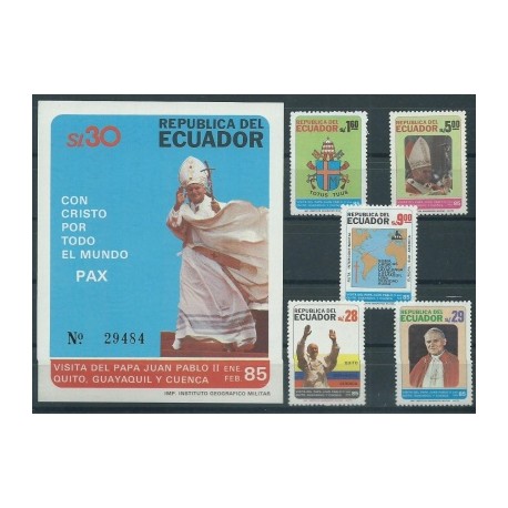 Ekwador - Chr 60 1985r - Papież