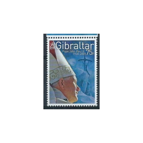 Gibraltar - Nr 1137 2005r - Papież