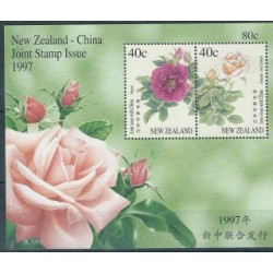 Nowa Zelandia - Bl 69 1997r - Kwiaty