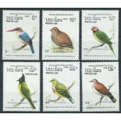 Laos - Nr 1082 - 87 1988r - Ptaki