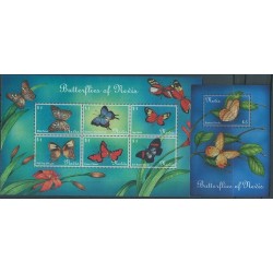 Nevis - Nr 1619 - 24 Bl 19 22001r - Motyle