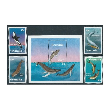Grenada - Nr 1197 - 00 Bl 112 1982r - Ssaki morskie