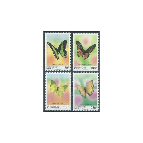 Burundi - Nr 1780 - 83 1993r - Motyle