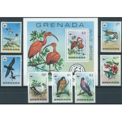 Grenada - Nr 881 - 87 Bl 70 1978r - WWF - Ptaki