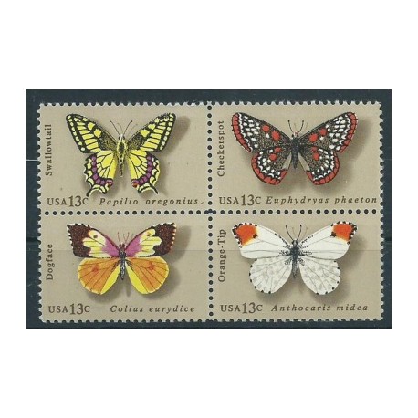 USA - Nr 1300 - 03 1977r - Motyle